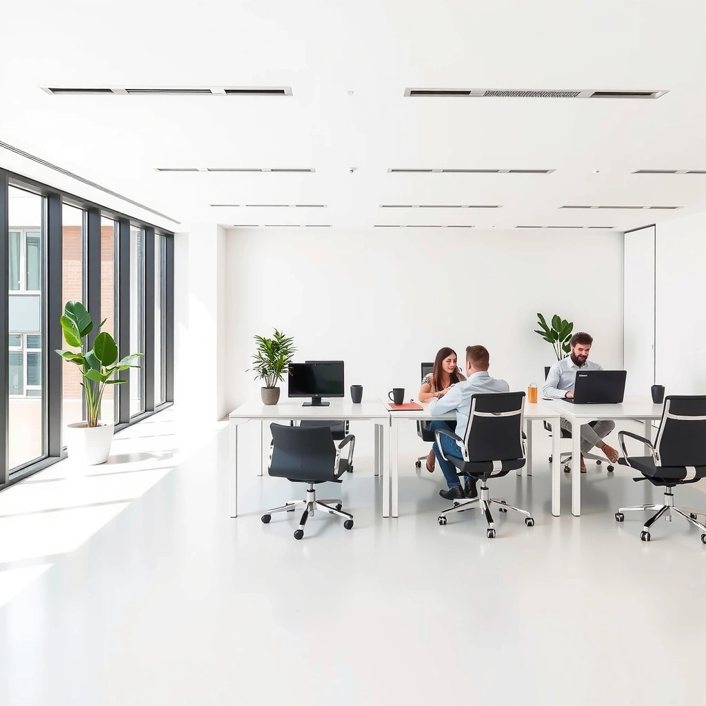 Modern office space representing our Prague-based team